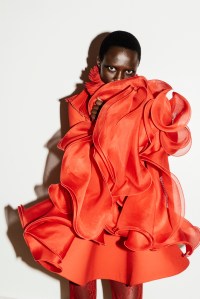 Backstage at Alexander McQueen Fall 2025 Ready-to-Wear Collection at Paris Fashion Week