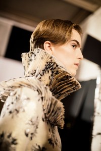 Backstage at Alexander McQueen Fall 2025 Ready-to-Wear Collection at Paris Fashion Week