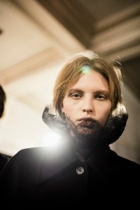 Backstage at Alexander McQueen Fall 2025 Ready-to-Wear Collection at Paris Fashion Week