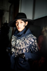 Backstage at Alexander McQueen Fall 2025 Ready-to-Wear Collection at Paris Fashion Week
