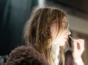 Backstage at Ann Demeulemeester Fall 2025 Ready-to-Wear Collection at Paris Fashion Week