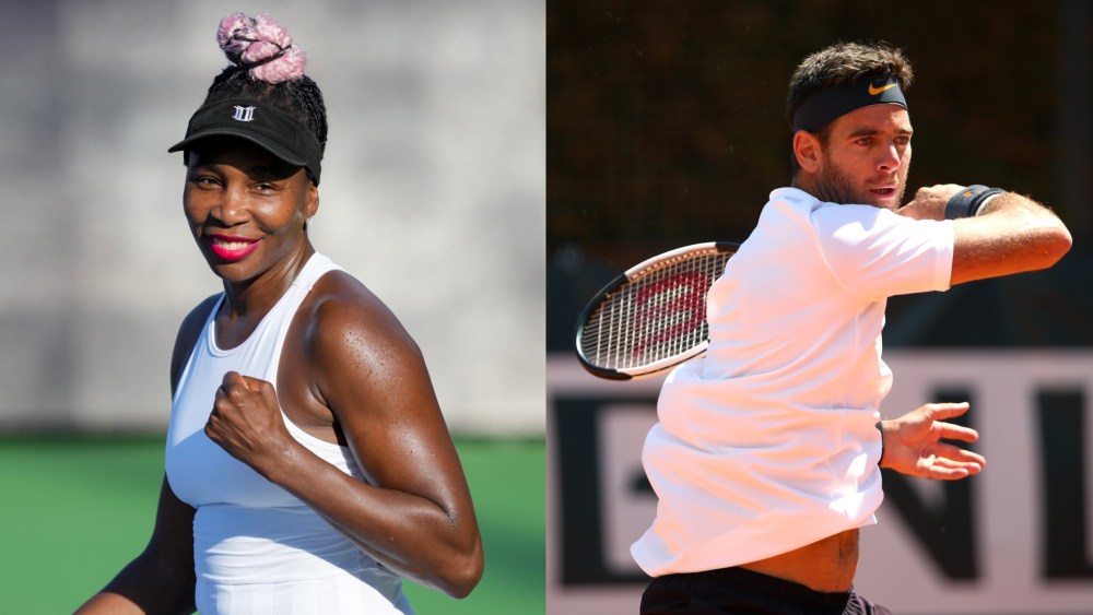 Venus Williams and Juan Martin del Potro
