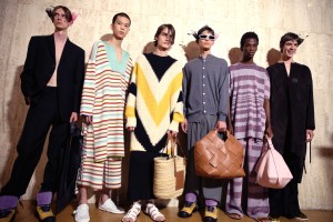 Backstage at Loewe  Men's Spring 2020