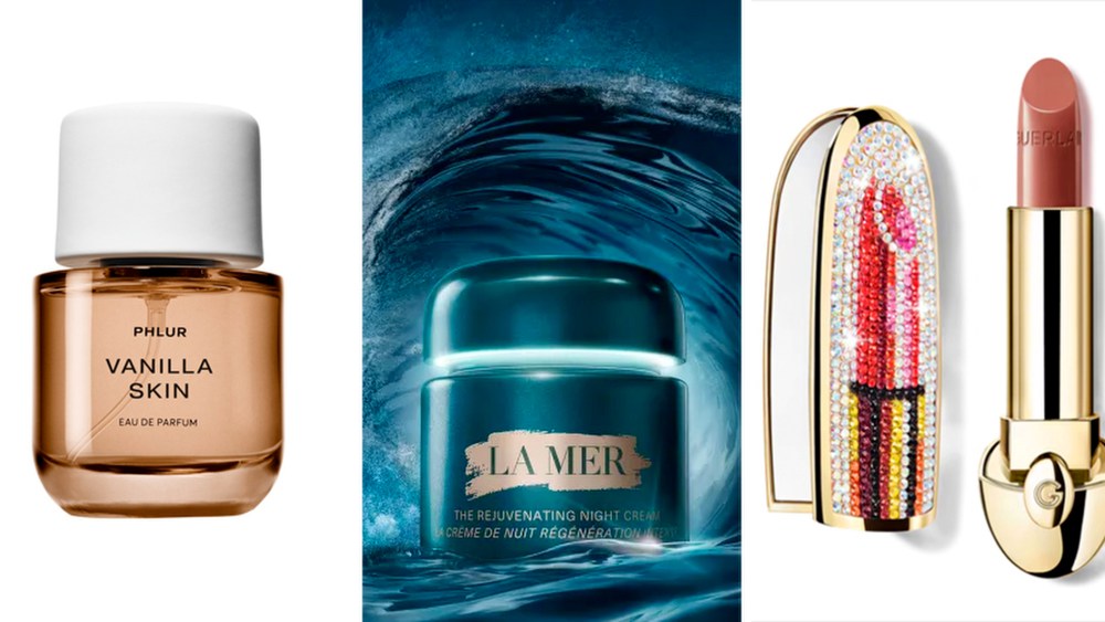 Phlur Vanilla Skin, La Mer The Rejuvenating Night Cream, Guerlain Rouge G