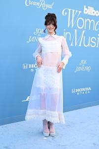 Catie Turner at the Billboard Women in Music 2025 held at the YouTube Theater on March 29, 2025 in Los Angeles, California.