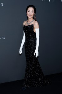 CANNES, FRANCE - MAY 21: Michelle Yeoh attends the 2023 "Kering Women in Motion Award" during the 76th annual Cannes film festival on May 21, 2023 in Cannes, France. (Photo by Mike Coppola/Getty Images)