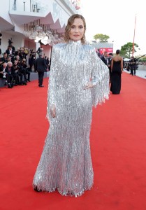VENICE, ITALY - SEPTEMBER 02: Isabelle Huppert attends a red carpet for the movie "Maestro" at the 80th Venice International Film Festival on September 02, 2023 in Venice, Italy. (Photo by Pascal Le Segretain/Getty Images)