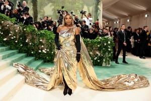 NEW YORK, NEW YORK - MAY 06: Serena Williams attends The 2024 Met Gala Celebrating "Sleeping Beauties: Reawakening Fashion" at The Metropolitan Museum of Art on May 06, 2024 in New York City. (Photo by Dimitrios Kambouris/Getty Images for The Met Museum/Vogue)