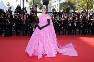 CANNES, FRANCE - MAY 23: President of the Jury, Greta Gerwig attends the "L'Amour Ouf" (Beating Hearts) Red Carpet at the 77th annual Cannes Film Festival at Palais des Festivals on May 23, 2024 in Cannes, France. (Photo by Victor Boyko/Getty Images)