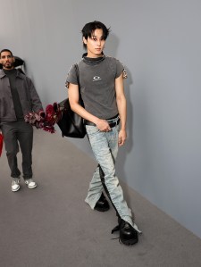 PARIS, FRANCE - SEPTEMBER 30: Juyeon attends the Balenciaga Paris Womenswear Spring-Summer 2025 show as part of Paris Fashion Week on September 30, 2024 in Paris, France. (Photo by Arnold Jerocki/Getty Images for Balenciaga)