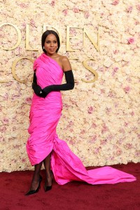 BEVERLY HILLS, CALIFORNIA - JANUARY 05: Kerry Washington attends the 82nd Annual Golden Globe Awards at The Beverly Hilton on January 05, 2025 in Beverly Hills, California. (Photo by Amy Sussman/Getty Images)