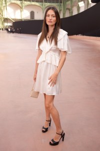 Phoebe Tonkin at the Chanel Fall RTW 2025 fashion show as part of Paris Fashion Week on March 11, 2025 in Paris, France.