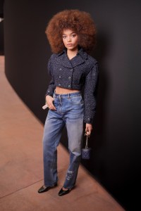 Whitney Peak at the Chanel Fall RTW 2025 fashion show as part of Paris Fashion Week on March 11, 2025 in Paris, France.