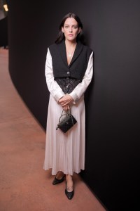 Riley Keough at the Chanel Fall RTW 2025 fashion show as part of Paris Fashion Week on March 11, 2025 in Paris, France.