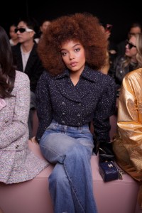 Whitney Peak at the Chanel Fall RTW 2025 fashion show as part of Paris Fashion Week on March 11, 2025 in Paris, France.