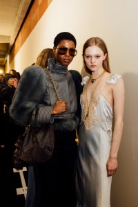 Backstage at Chloé Fall 2025 Ready-to-Wear Collection at paris Fashion Week