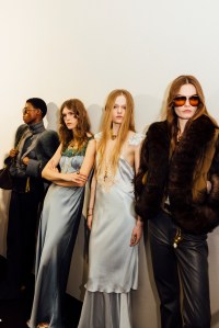 Backstage at Chloé Fall 2025 Ready-to-Wear Collection at paris Fashion Week