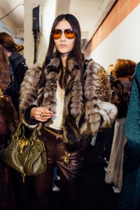 Backstage at Chloé Fall 2025 Ready-to-Wear Collection at paris Fashion Week