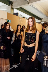 Backstage at Chloé Fall 2025 Ready-to-Wear Collection at paris Fashion Week