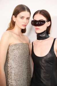 Backstage at Courregès Fall 2025 Ready-to-Wear Collection at Paris Fashion Week