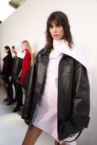 Backstage at Courregès Fall 2025 Ready-to-Wear Collection at Paris Fashion Week
