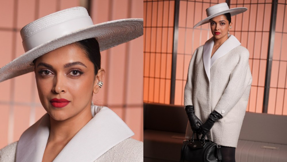 Deepika Padukone attends the Louis Vuitton fall 2025 show during Paris Fashion Week on March 10.