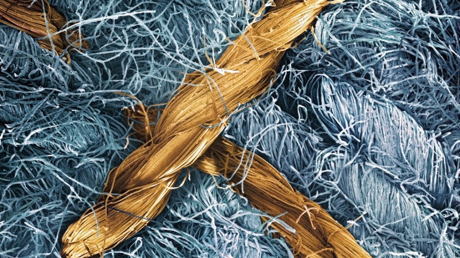 Denim fibers