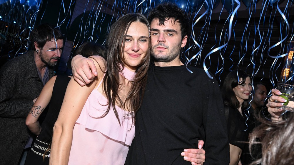 Devon Lee Carlson, Duke Nicholson at Reformation x Devon Lee Carlson Party at La Dolce Vita on March 28, 2025 in Los Angeles, California.
