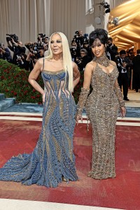 NEW YORK, NEW YORK - MAY 02: Donatella Versace and Cardi B attend The 2022 Met Gala Celebrating "In America: An Anthology of Fashion" at The Metropolitan Museum of Art on May 02, 2022 in New York City. (Photo by Dimitrios Kambouris/Getty Images for The Met Museum/Vogue)