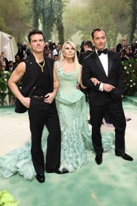 NEW YORK, NEW YORK - MAY 06: (L-R) Andrew Scott, Donatella Versace and Jude Law attend The 2024 Met Gala Celebrating "Sleeping Beauties: Reawakening Fashion" at The Metropolitan Museum of Art on May 06, 2024 in New York City. (Photo by Jamie McCarthy/Getty Images)