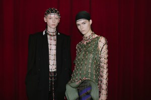 Backstage at Dries Van Noten Fall 2025 Ready-to-Wear Collection at Paris Fashion Week