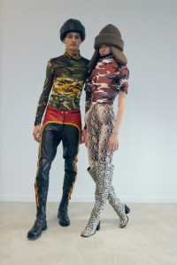 Backstage at Duran Lantink Fall 2025 Ready-to-Wear Collection at Paris Fashion Week