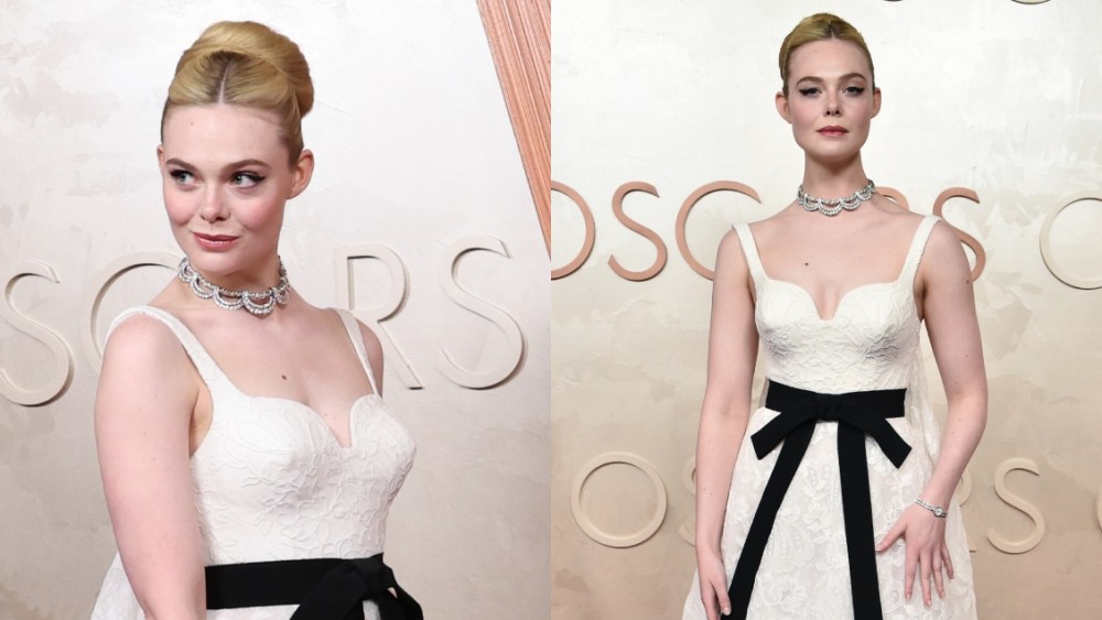 Elle Fanning, Sarah Burton, Givenchy, red carpet, Oscars, 2025, Academy Awards