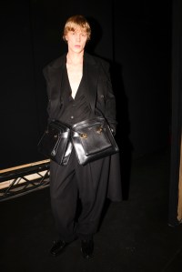 Backstage at Ferragamo Fall 2025 Ready-to-Wear Collection at Milan Fashion Week