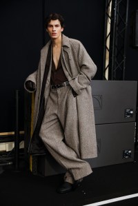 Backstage at Ferragamo Fall 2025 Ready-to-Wear Collection at Milan Fashion Week
