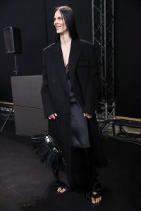 Backstage at Ferragamo Fall 2025 Ready-to-Wear Collection at Milan Fashion Week