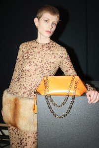 Backstage at Ferragamo Fall 2025 Ready-to-Wear Collection at Milan Fashion Week