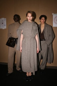 Backstage at Ferragamo Fall 2025 Ready-to-Wear Collection at Milan Fashion Week