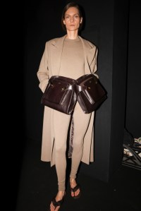 Backstage at Ferragamo Fall 2025 Ready-to-Wear Collection at Milan Fashion Week