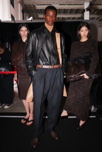 Backstage at Ferragamo Fall 2025 Ready-to-Wear Collection at Milan Fashion Week