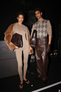 Backstage at Ferragamo Fall 2025 Ready-to-Wear Collection at Milan Fashion Week