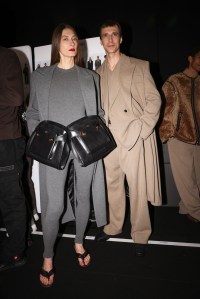Backstage at Ferragamo Fall 2025 Ready-to-Wear Collection at Milan Fashion Week