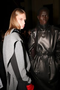 Backstage at Ferragamo Fall 2025 Ready-to-Wear Collection at Milan Fashion Week