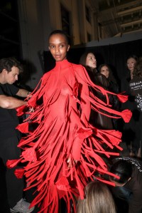 Backstage at Ferragamo Fall 2025 Ready-to-Wear Collection at Milan Fashion Week