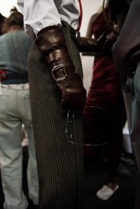 Backstage at Ferrari Fall 2025 Ready-to-Wear Collection at Milan Fashion Week