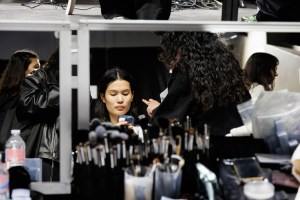 Backstage at Gabriela Hearst Fall 2025 Ready-to-Wear Collection at Paris Fashion Week
