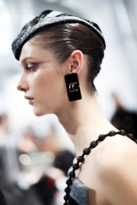 Backstage at Giorgio Armani Fall 2025 Ready-to-Wear Collection at Milan Fashion Week