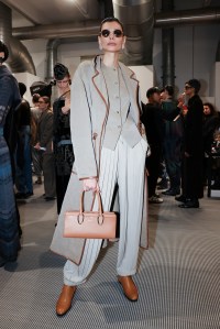 Backstage at Giorgio Armani Fall 2025 Ready-to-Wear Collection at Milan Fashion Week