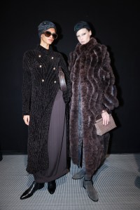 Backstage at Giorgio Armani Fall 2025 Ready-to-Wear Collection at Milan Fashion Week