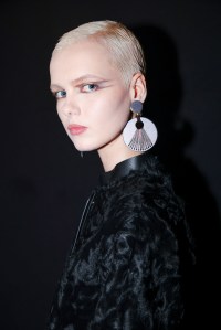Backstage at Giorgio Armani Fall 2025 Ready-to-Wear Collection at Milan Fashion Week